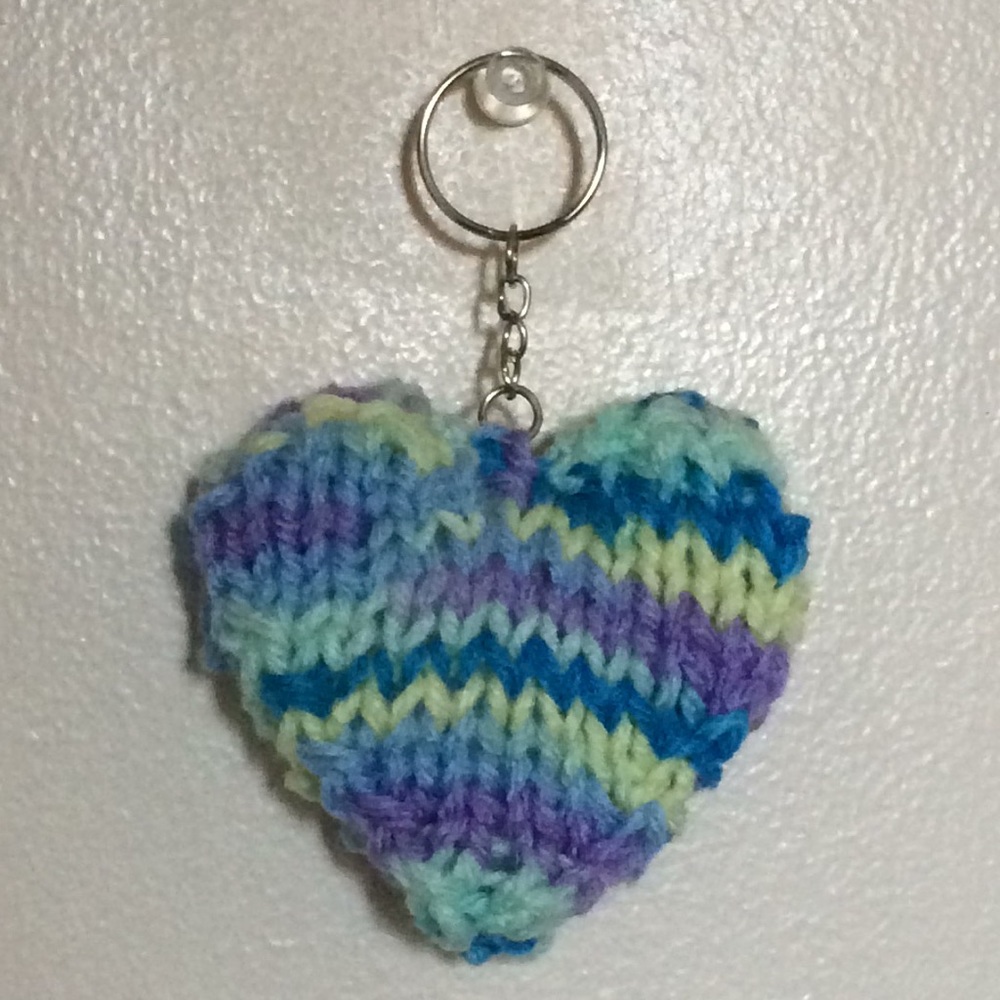 💛💙💖 Heart Shaped Keychain 💖💙💛